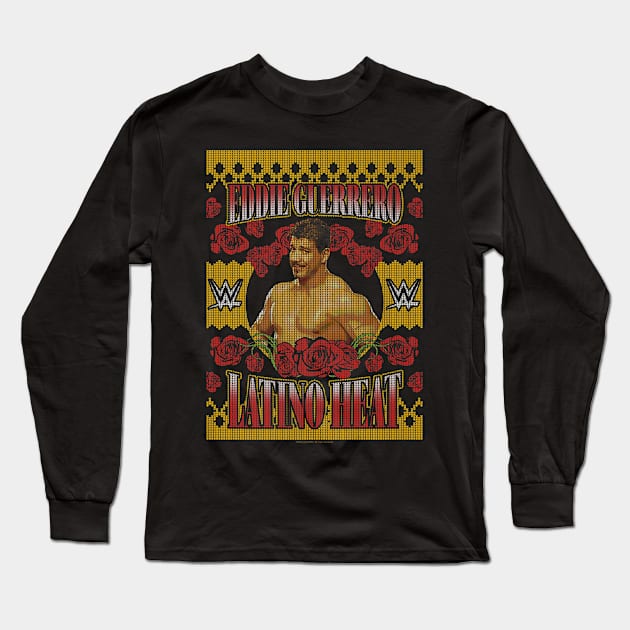 Eddie Guerrero Christmas Ugly Long Sleeve T-Shirt by Holman